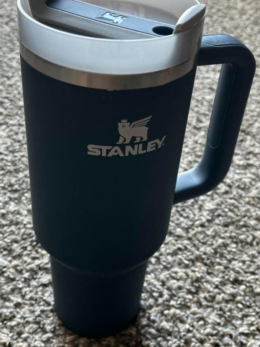 Stanley 40oz Navy Blue Quencher h2.0 FlowState Travel Mug w/o Straw Work Thermos